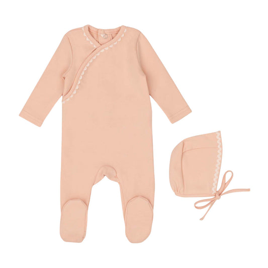 Mini Label Classic Ric Rac Footie & Hat