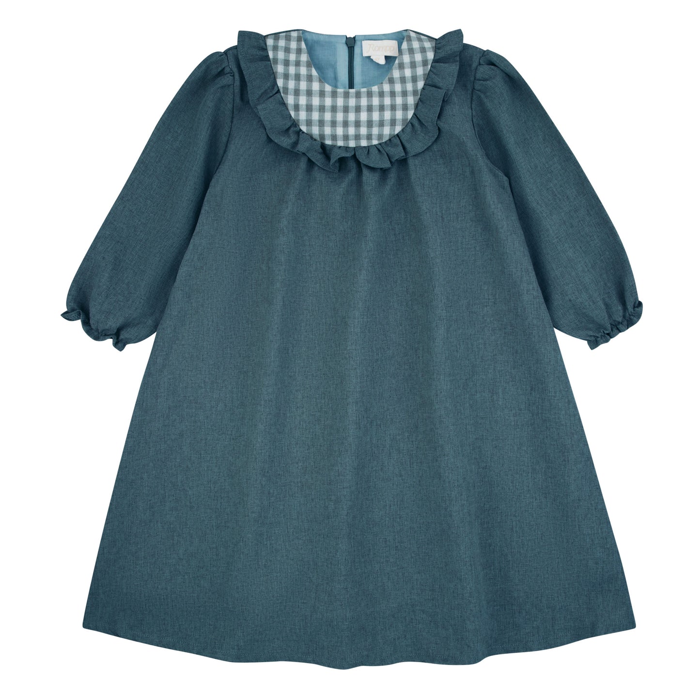 Rompp Gingham Dress 3/4 Sleeves