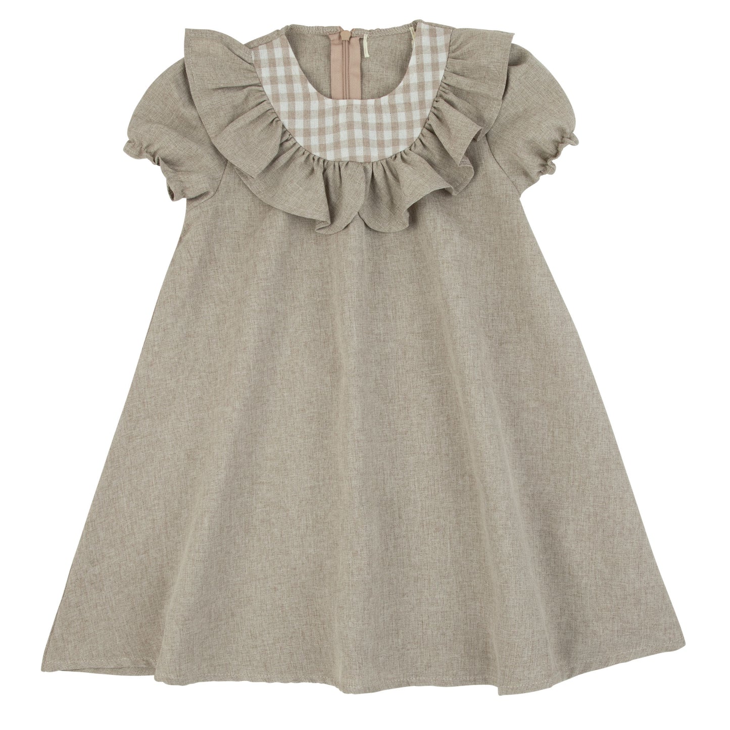 Rompp Gingham Dress Short Sleeves