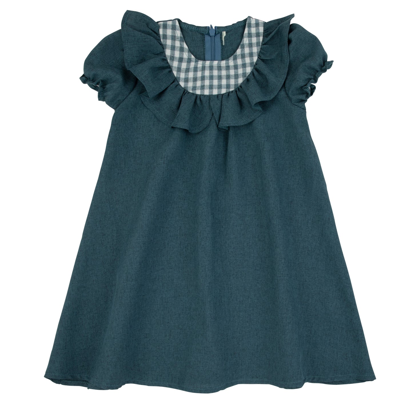 Rompp Gingham Dress Short Sleeves