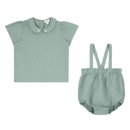 Rompp Textured Baby Girl 2 Pc Set