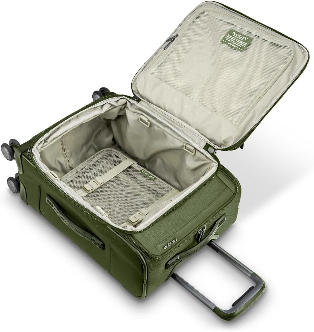 Samsonite Lineate Softside Expandable Luggage with Spinner Wheels (Carry-on, Cedar Green)