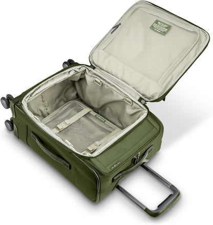 Samsonite Lineate Softside Expandable Luggage with Spinner Wheels (Carry-on, Cedar Green)