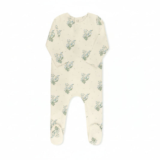 Tricot Scattered Floral Footie