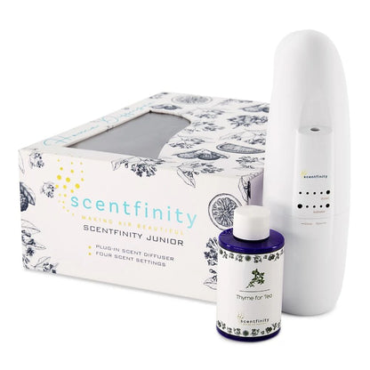 Scentfinity Junior Plug-in Scent Diffuser Combo Gift Box (Bluetooth, Thyme for Tea)
