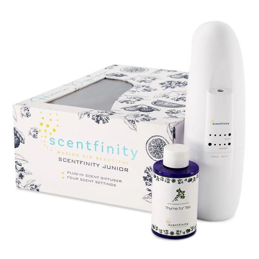Scentfinity Junior Plug-in Scent Diffuser Combo Gift Box (Bluetooth, Thyme for Tea)