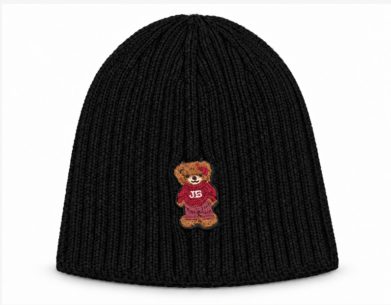 JellyBean Teddy Bear Knit Beanie