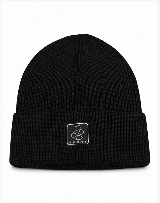 JellyBean Square Patch Knit Cuff Beanie