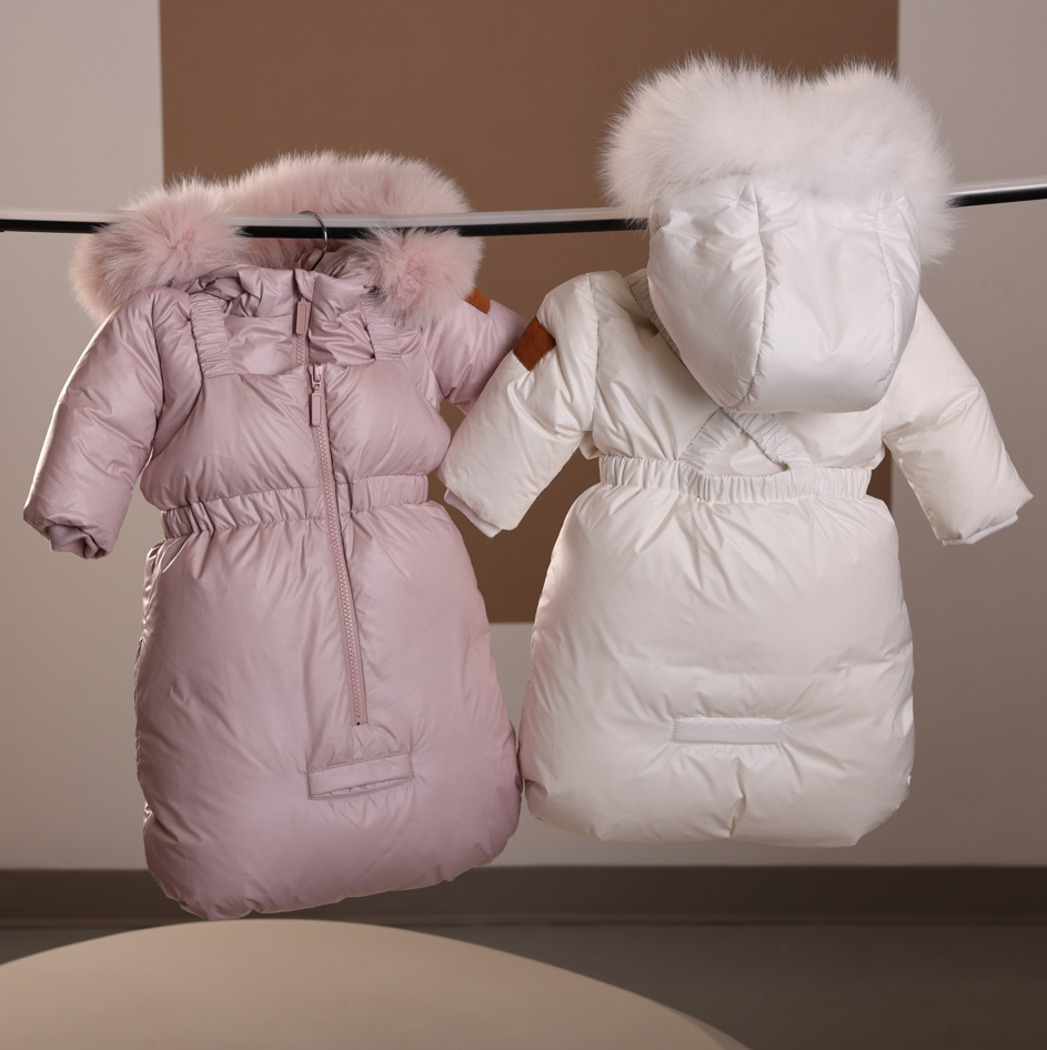 Mantel Padded Jacket W/ Zipper Gathered Overall