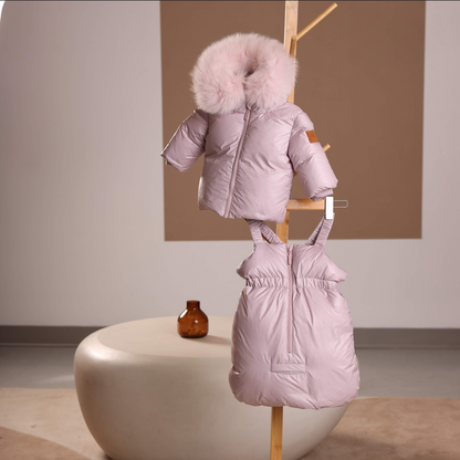 Mantel Padded Jacket W/ Zipper Gathered Overall