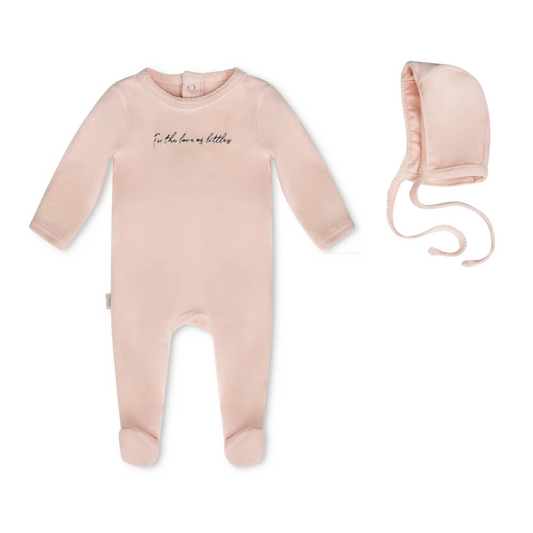 Daisy Scribble Footie & Hat (girl)