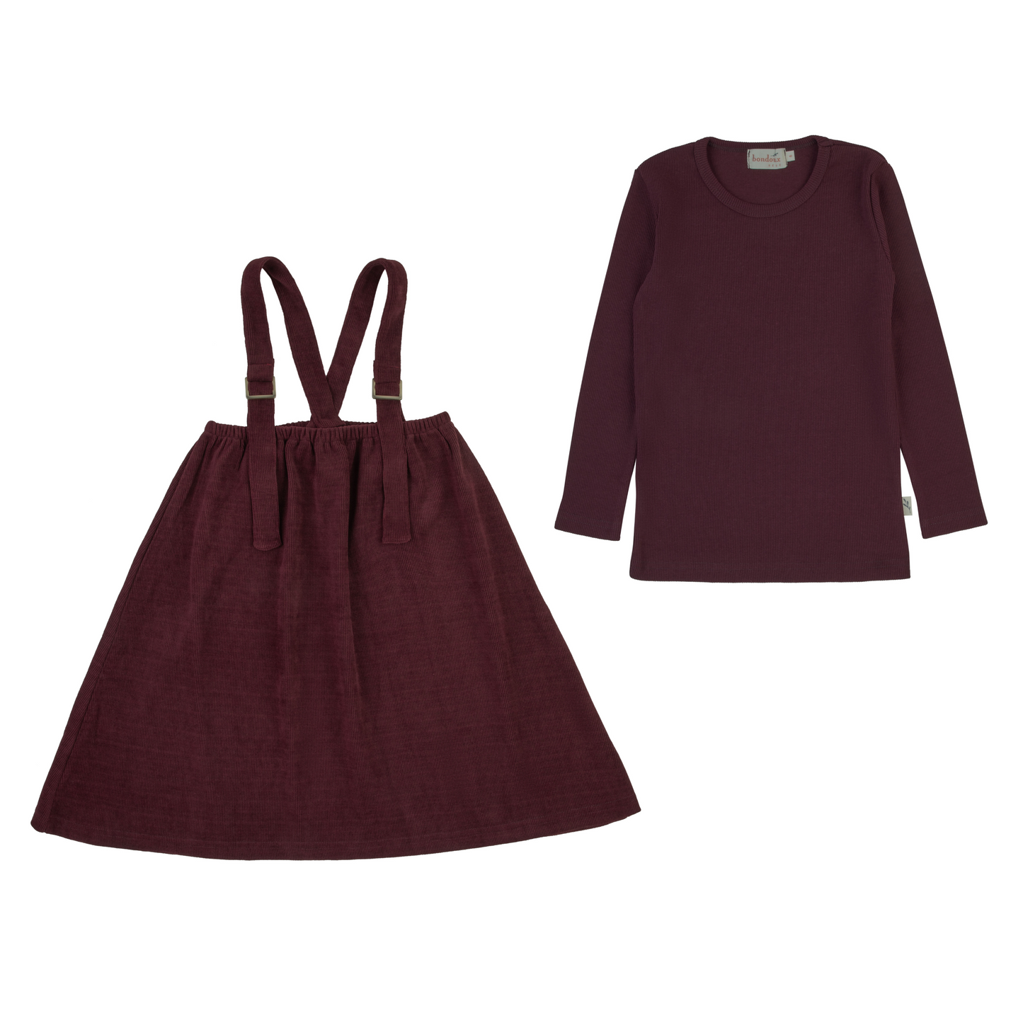 Bondoux Ribbed Corduroy Girls Dress