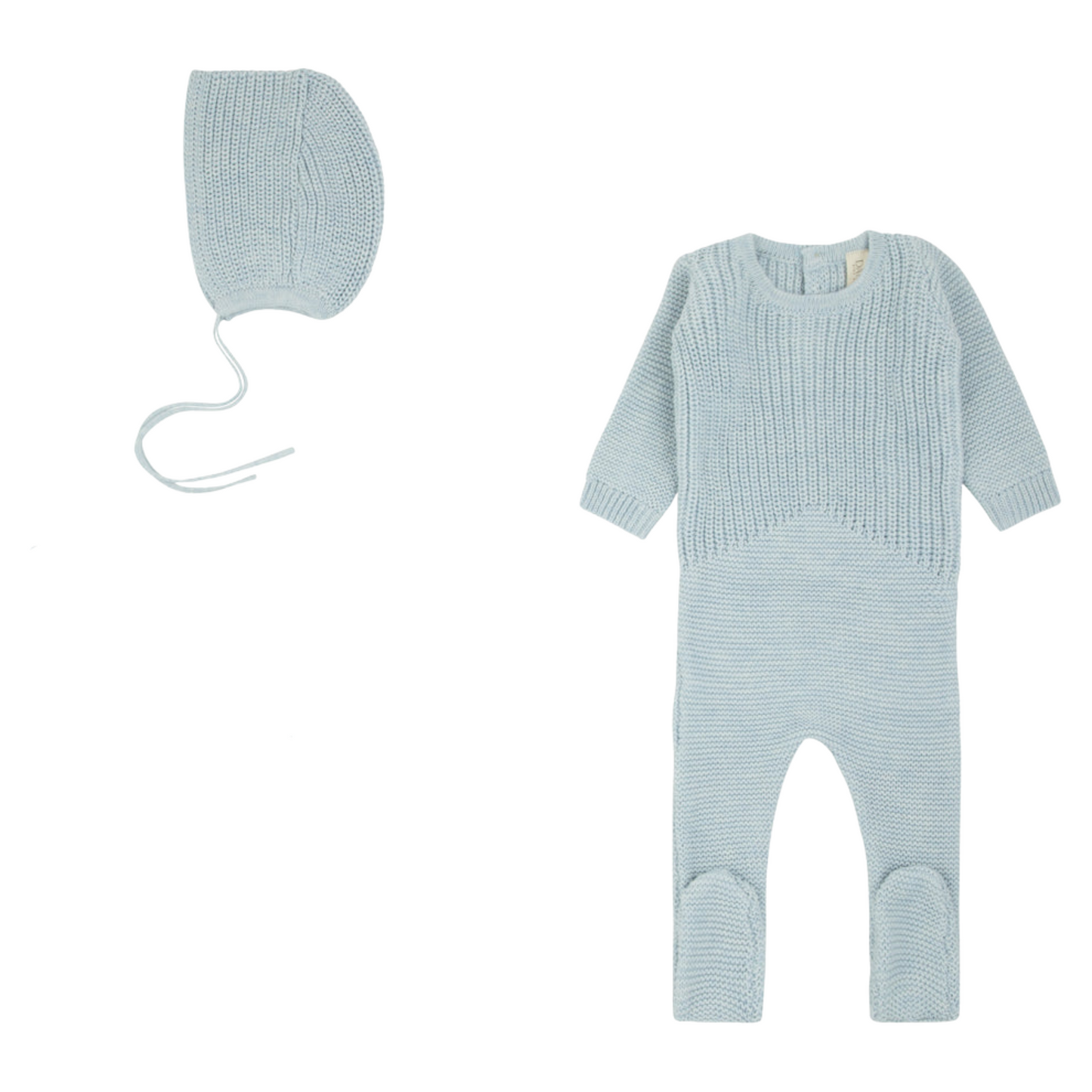 Daisy Knit Detail Footie & Hat