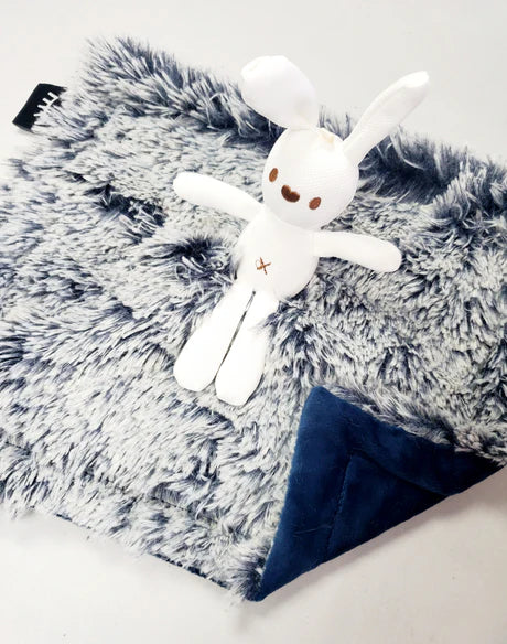 Winx+Blinx Shaggy Navy Bunny Mini Baby Lovey