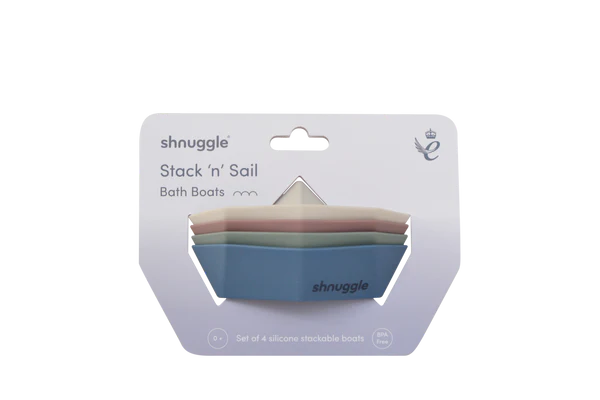Shnuggle Stack & Sail Bath Boat Toys