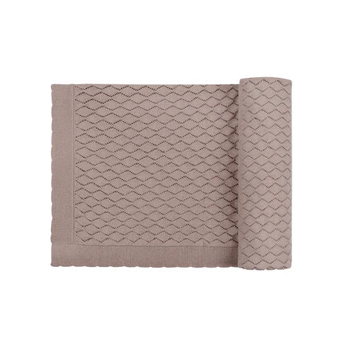 Loom Stitch Diamond Pointelle Blanket (girl)
