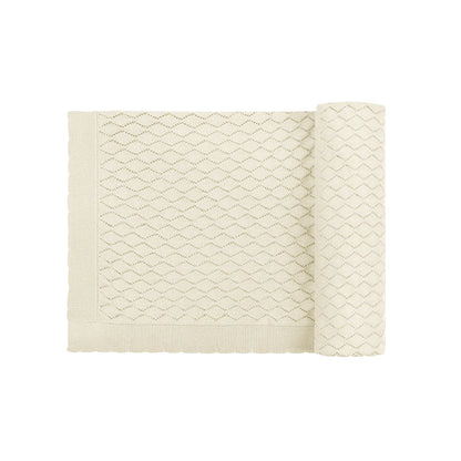 Loom Stitch Diamond Pointelle Blanket (girl)