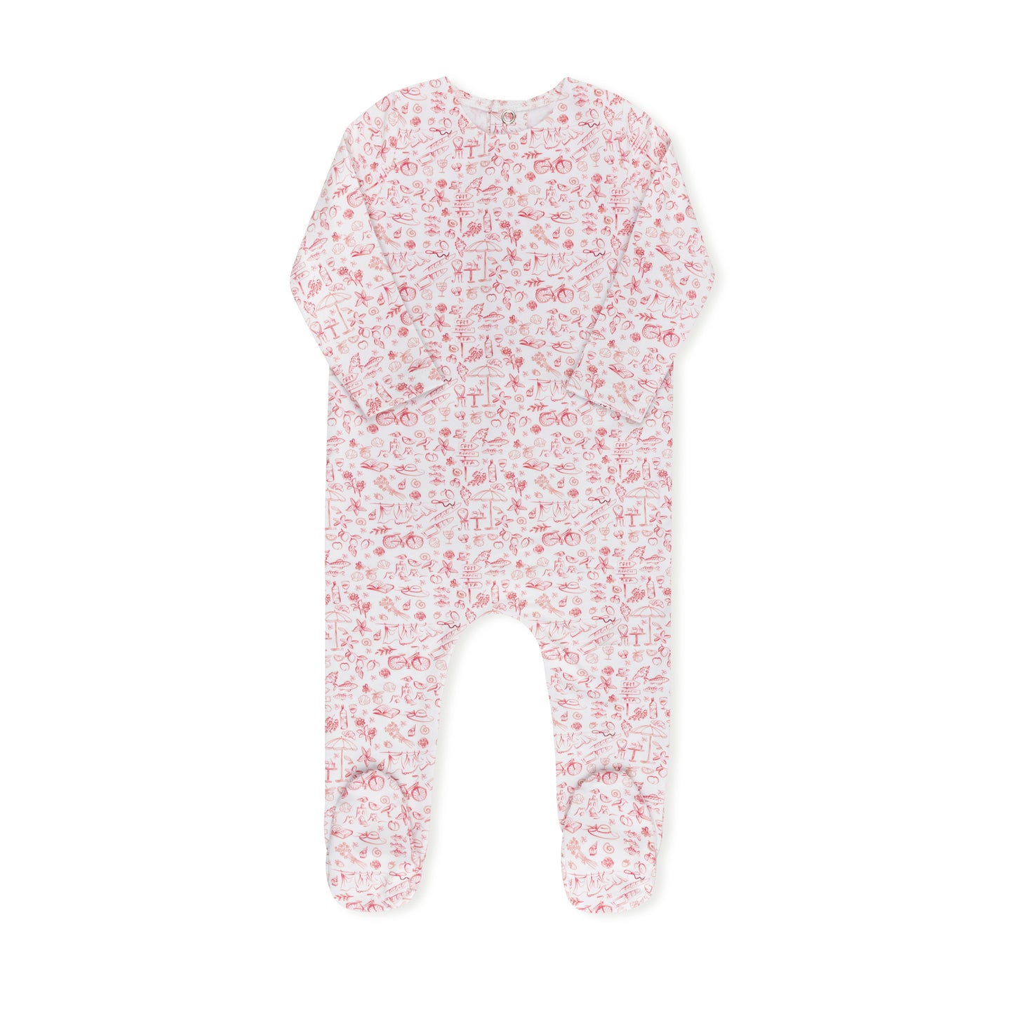Tricot Summer Print Footie (girl)
