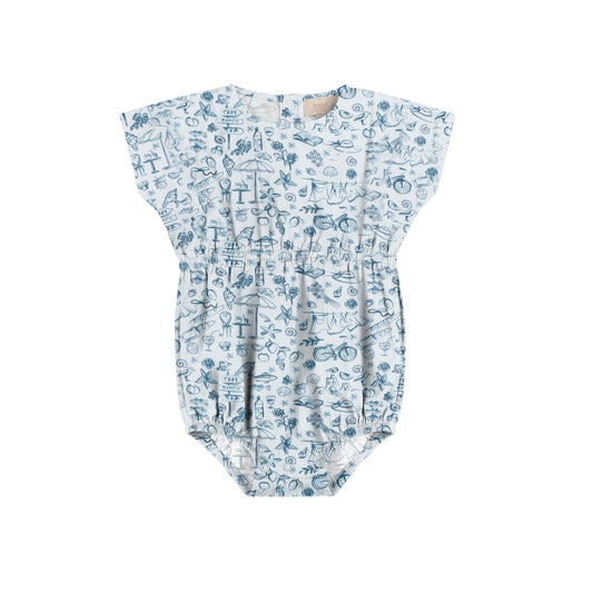 Tricot Summer Print Romper