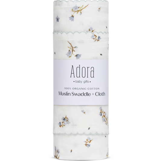 Adora Muslin Swaddle+ Cloth Set