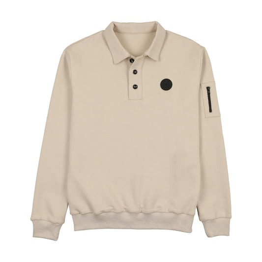 3 Buttons Sweatshirt Boys Polo