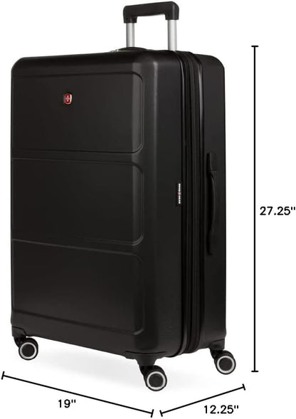 SwissGear 8090 Hardside Expandable Luggage with Spinner Wheels (28-Inch, Black)