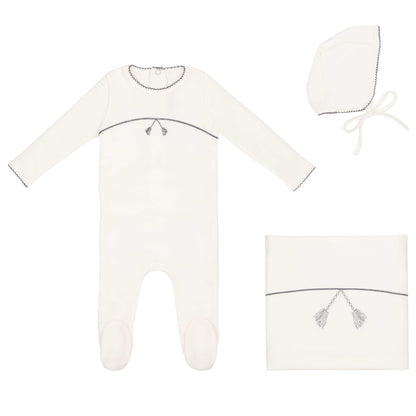 Mini Label Mini Embroidered Tassle 3pc Set