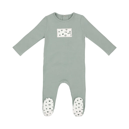 Mini Label Boys Tea Print Footie