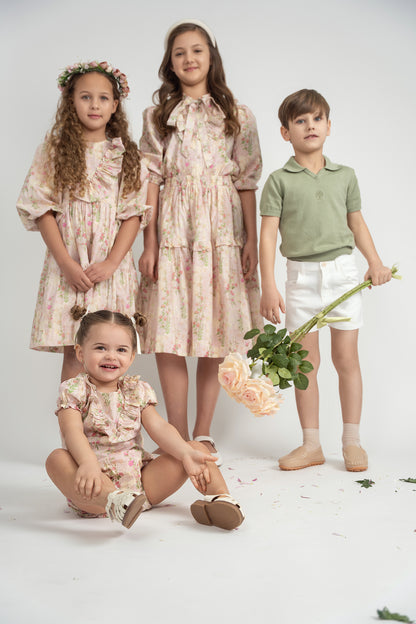 Teela Green Knit Baby Boy Set