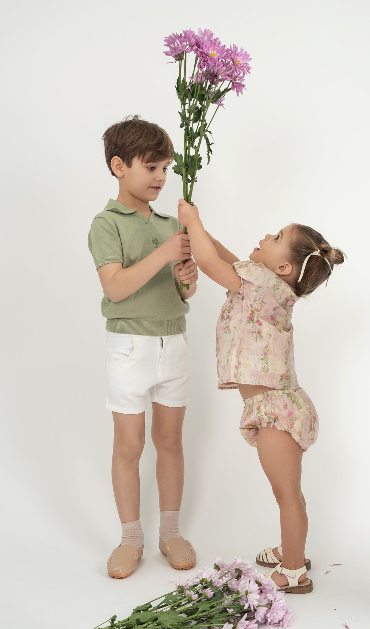 Teela Green Knit Baby Boy Set