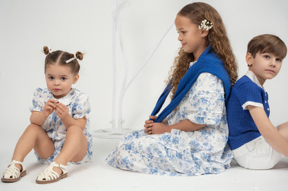 Teela Toile Pleat Dress