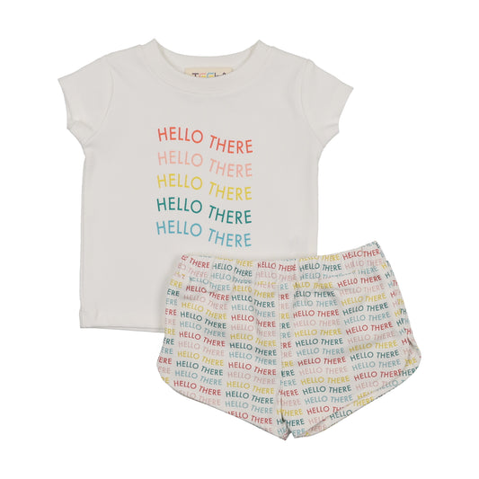 Teela Hello There Baby Boy Set