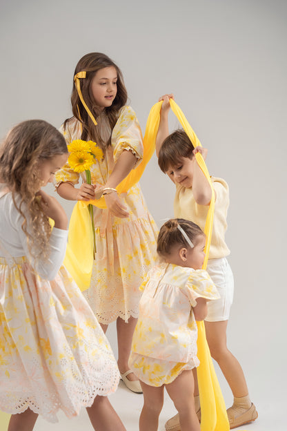 Teela Yellow Knit Baby Boy Set