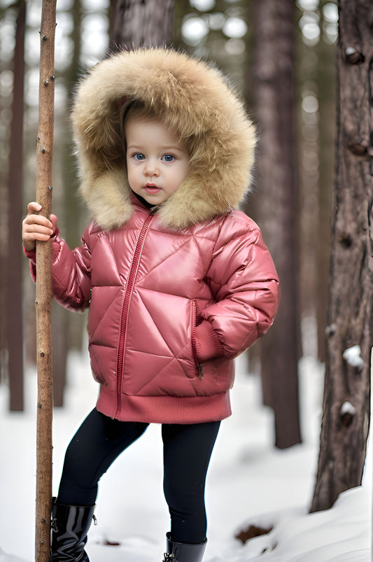 Buckingham Triangle Jacket- Real fur Girl