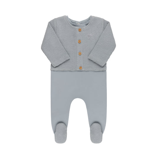 Tricot Faux Cardigan Collection Footie