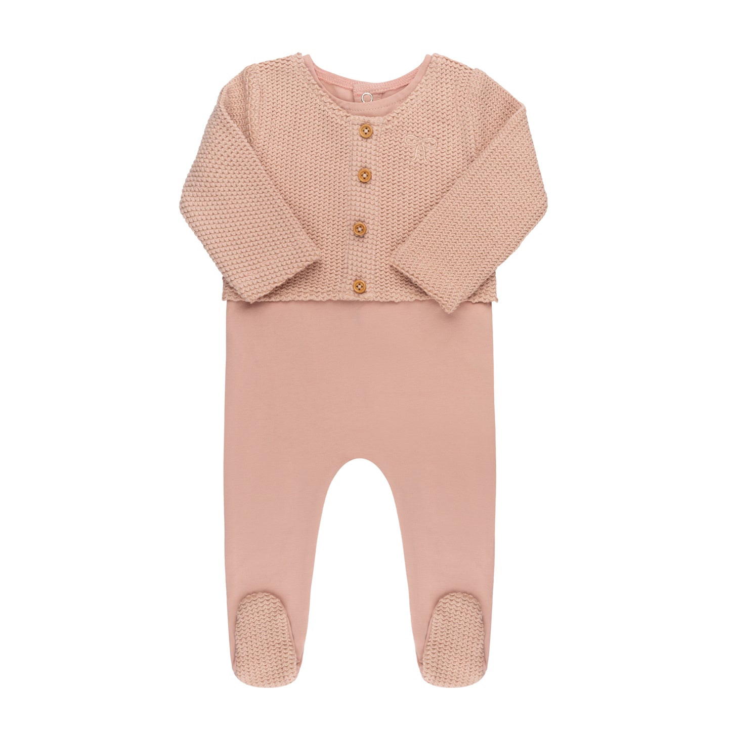 Tricot Faux Cardigan Collection Footie