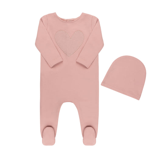 Tricot Ribbed Heart Collection 3pc Set