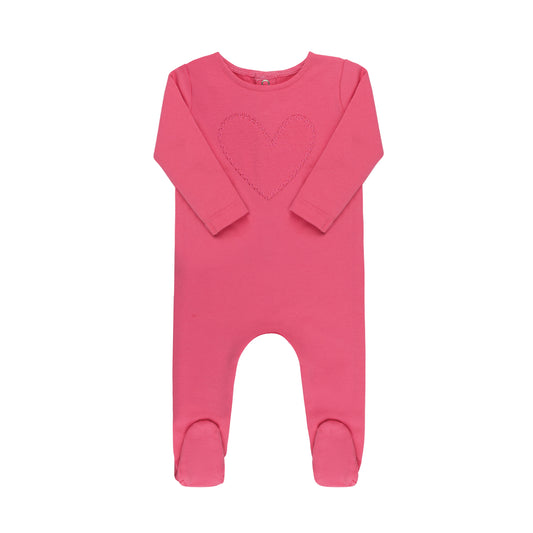 Tricot Ribbed Heart Collection Footie