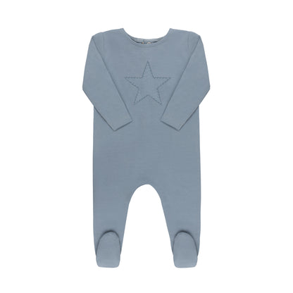 Tricot Ribbed Star Collection Footie