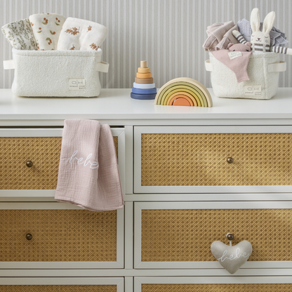 Domani Home Pink Gaue Bebe Swaddle