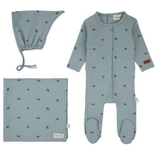 Bondoux Leaf Print Footie
