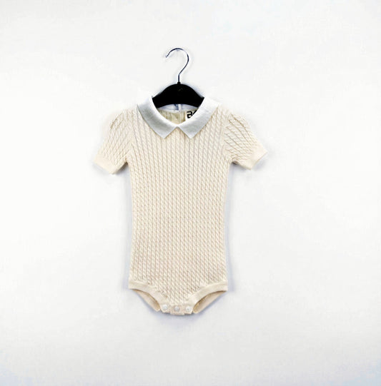 Buckingham Vanilla Cable Romper