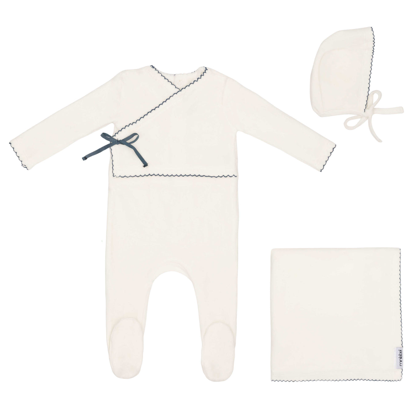 Mini Label Classic Velour Kimono Set