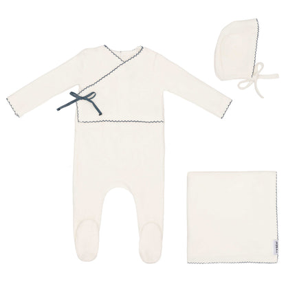 Mini Label Classic Velour Kimono Set