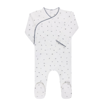 Ely's & Co Velour Cluster Leaf Footie