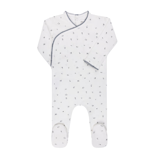 Ely's & Co Velour Cluster Leaf Footie