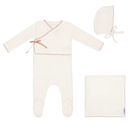 Mini Label Classic Velour Kimono Set