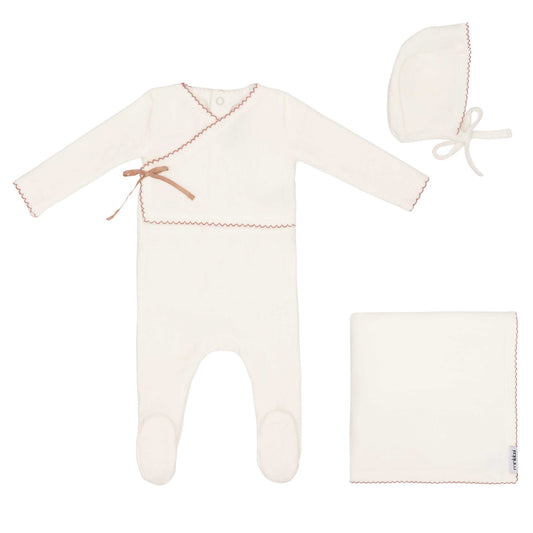 Mini Label Classic Velour Kimono Set
