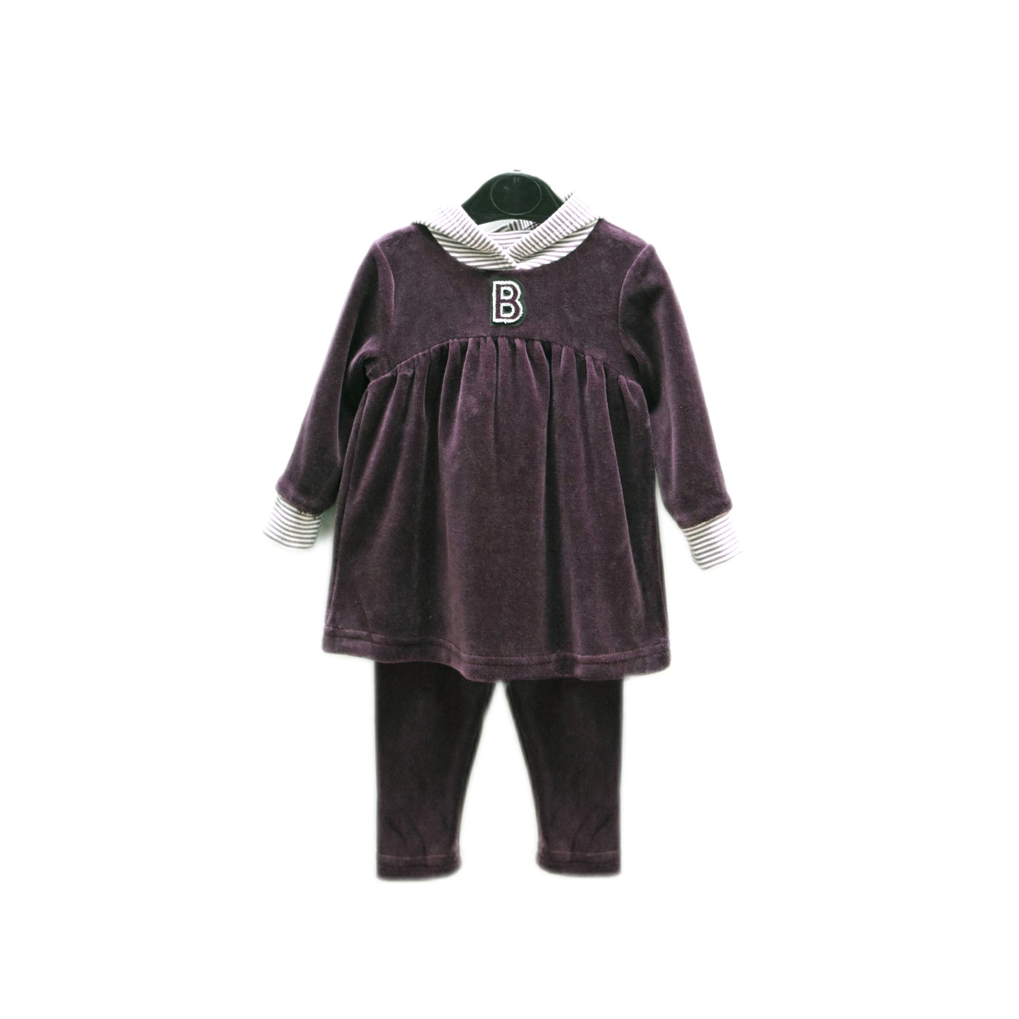 Buckingham Velour Logo Girl Set