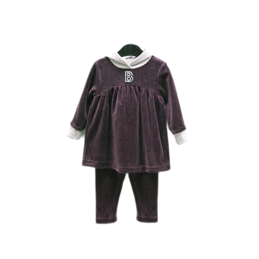 Buckingham Velour Logo Girl Set